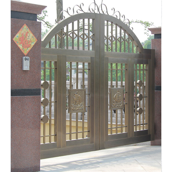 銅窗庭院門008